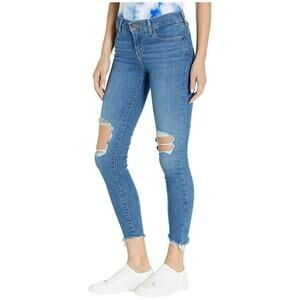 Levi’s 721 High Rise‎ Skinny Blue Jeans Distressed Size 25